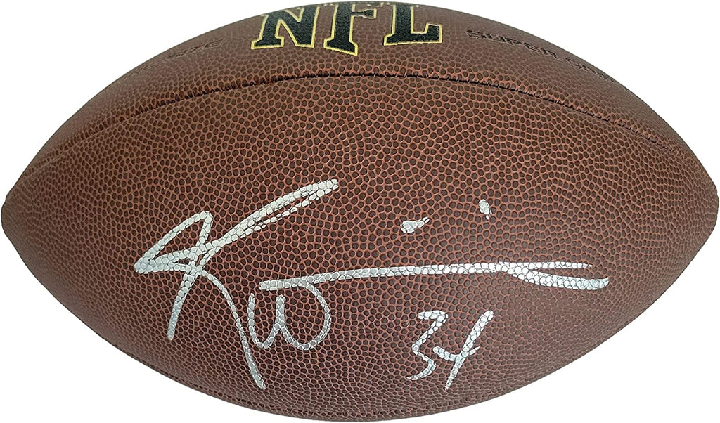 Ricky Williams Texas Longhorns Dolphins Saints signed NFL football proof COA