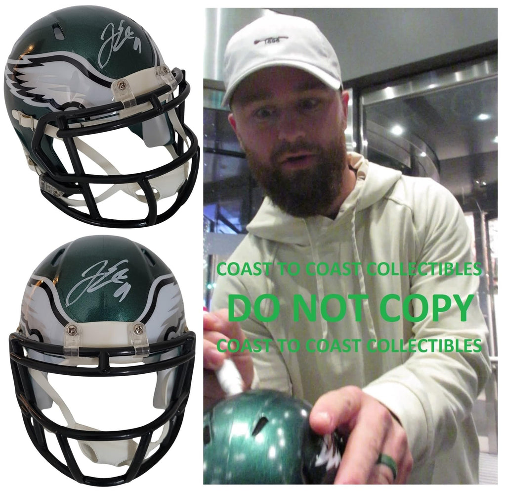 Jake Elliott Signed Philadelphia Eagles Mini Football Helmet Proof COA Autographed