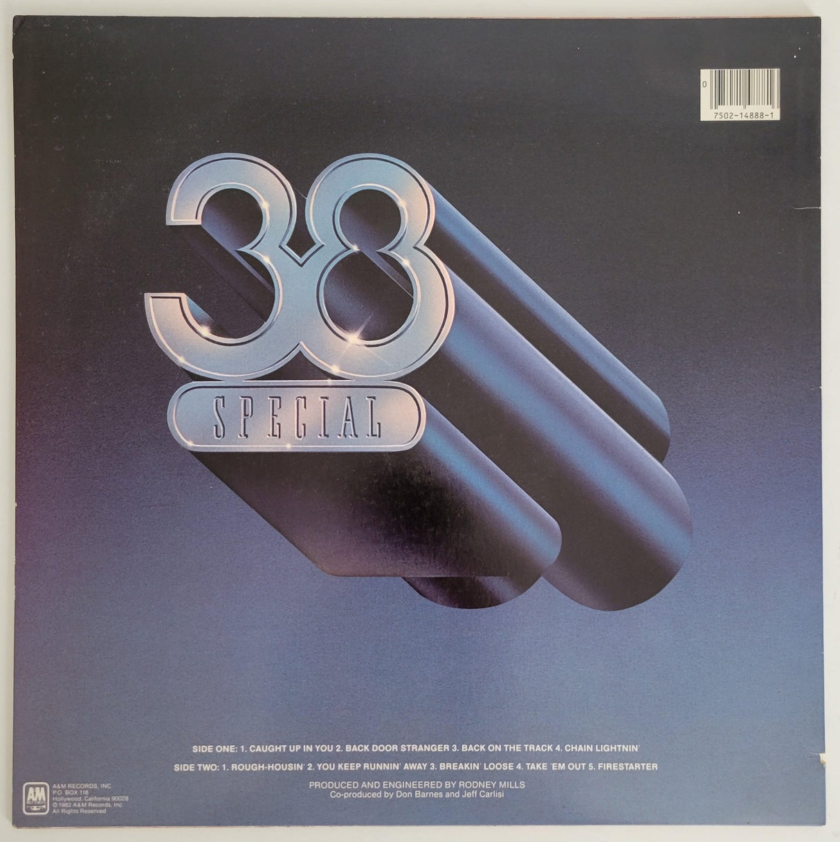 Don Barnes Signed 38 Special Special Forces Album COA Proof Autographed Vinyl STAR