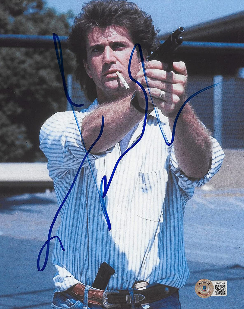 Mel Gibson actor signed autographed Lethal Weapon 8x10 photo COA proof Beckett Star