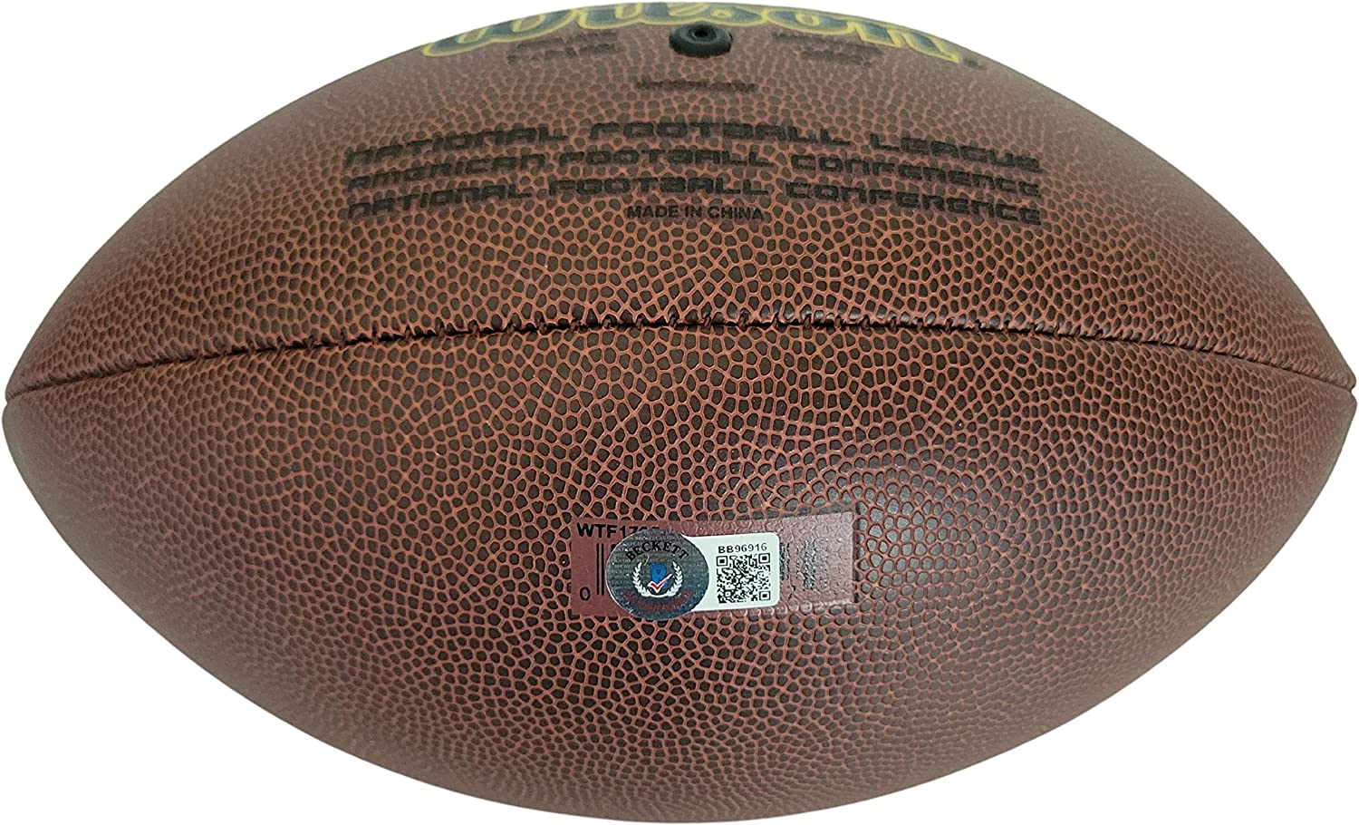 Darren Woodson Cowboys ASU signed NFL football proof Beckett COA autographed