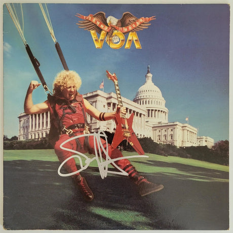 Sammy Hager signed VOA album vinyl Record COA proof autographed I can't Drive 55 star