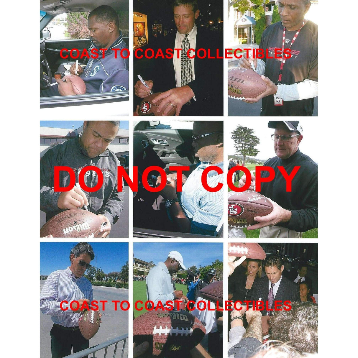 San Francisco 49ers, Legends, Signed, Autographed, Logo Football, a COA with the Proof Photos of the 49ers Legends Signing Will Be Included