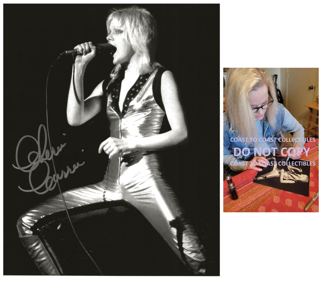 Cherie Currie The Runaways singer signed 8x10 photo COA proof autographed, STAR