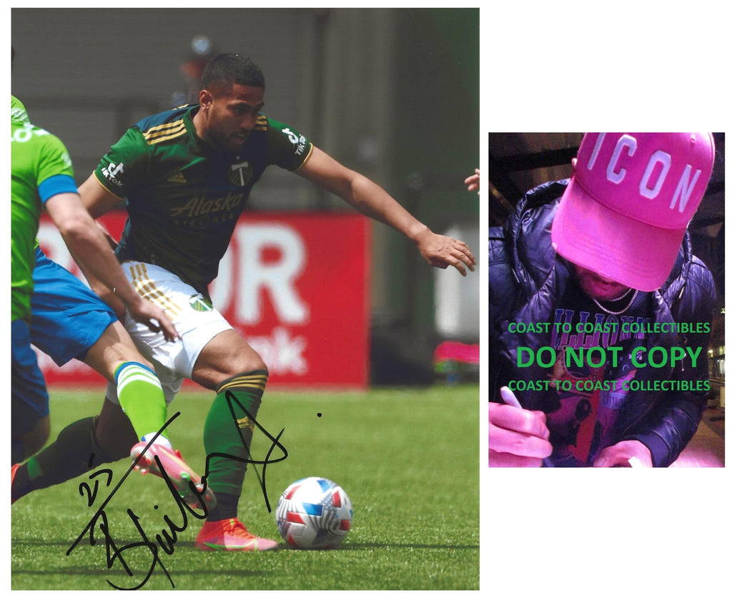Bill Tuiloma signed Portland Timbers soccer 8x10 photo COA Proof autographed.