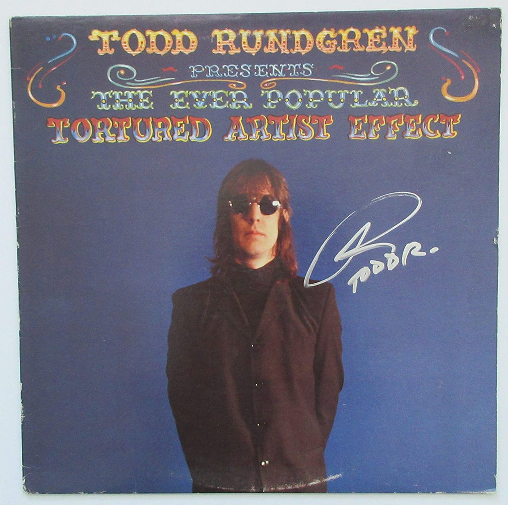 Todd Rundgren signed Tortured Artist Effect album vinyl record proof Beckett COA STAR
