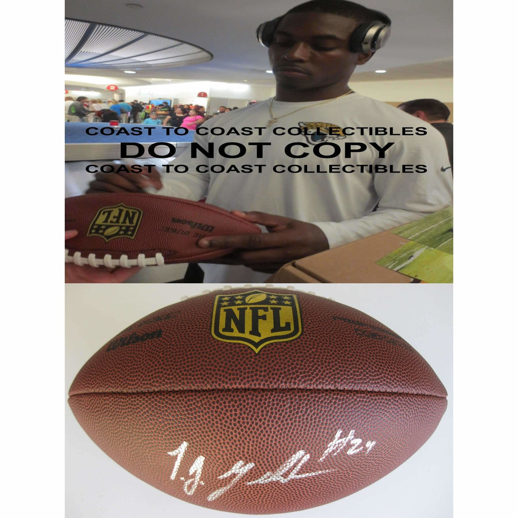 Tj Yeldon Jacksonville Jaguars, Alabama, Signed, Autographed, NFL Duke Football, a COA with the Proof Photo of Tj Signing Will Be Included