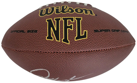 Jim Harbaugh Signed Football Proof COA Autographed Michigan Chargers 49ers Stanford