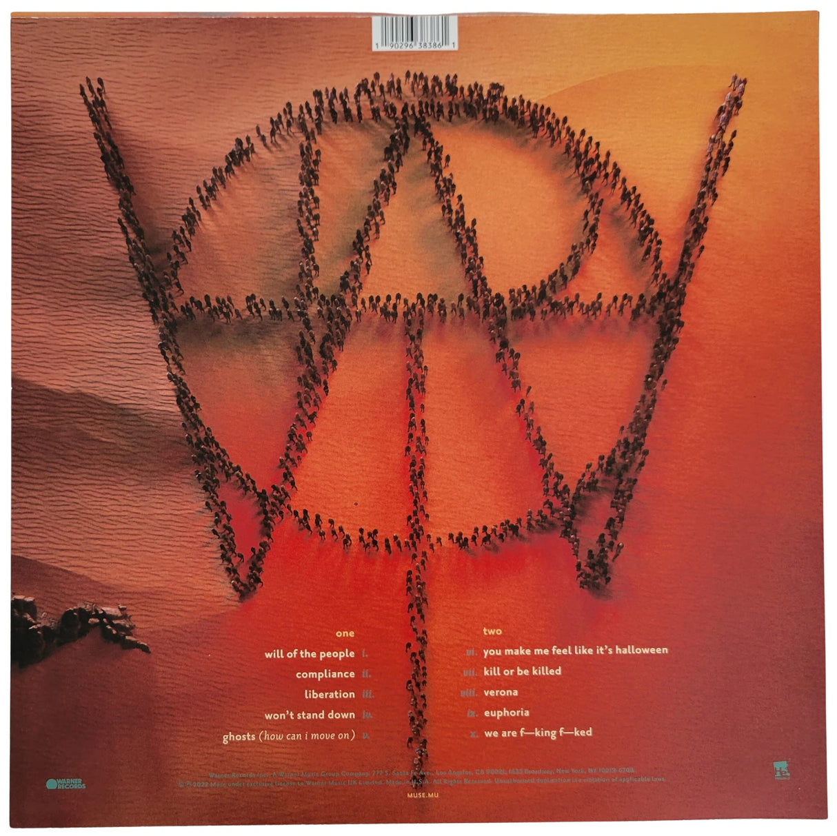 Muse signed Will of The People album vinyl record COA proof Matt Bellamy, Chris Wolstenholme, Dominic Howard STAR