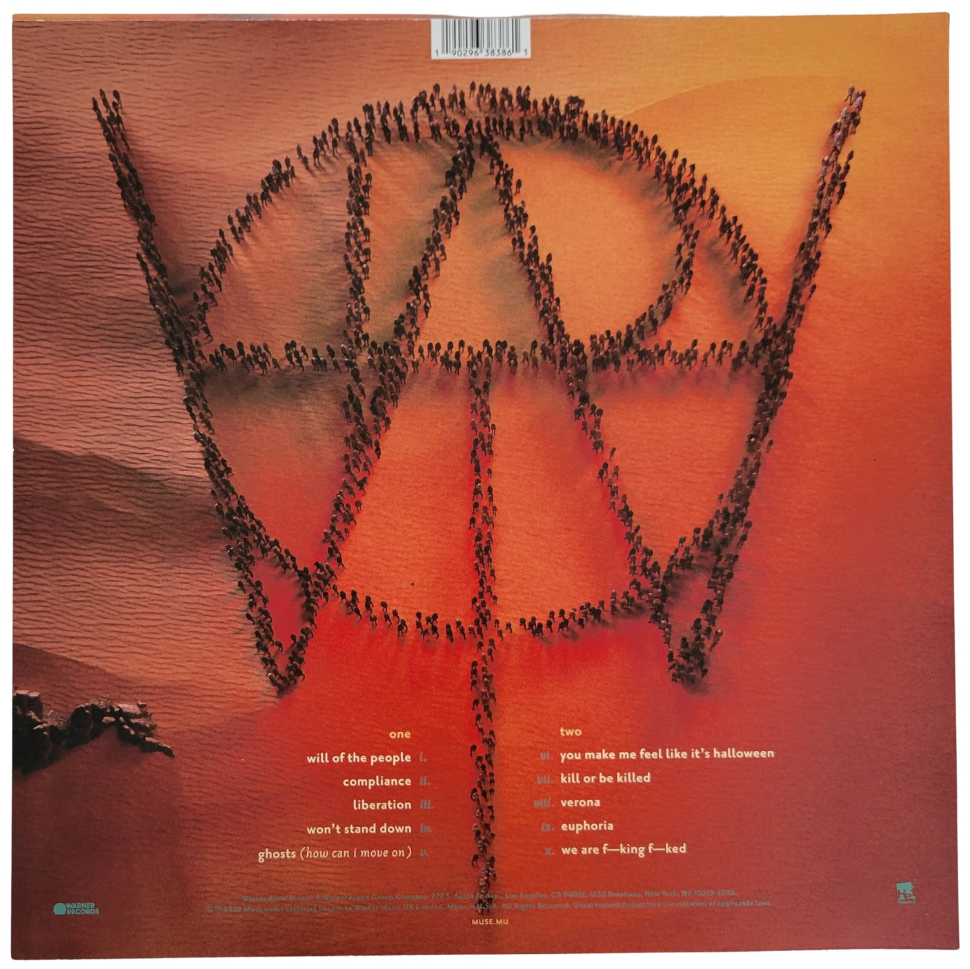 Muse signed Will of The People album vinyl record COA proof Matt Bellamy, Chris Wolstenholme, Dominic Howard STAR