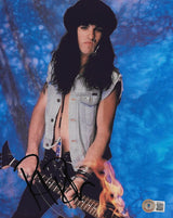 Rachel Bolan Skid Row Bassist signed autographed 8x10 photo proof Beckett COA. Star