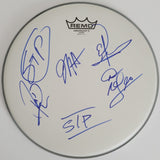 Stone Temple Pilots band signed 12'' Drumhead DeLeo Kretz Gutt COA exact proof star
