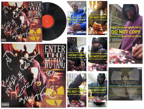 Wu-Tang Clan signed 36 Chambers Album COA exact proof autographed Vinyl Record