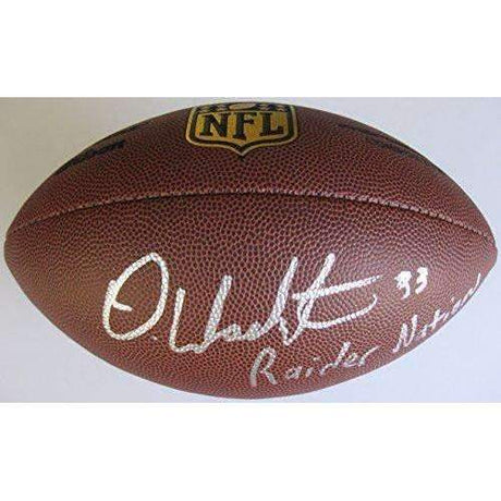 DeAndre Washington Oakland Raiders, Texas Tech signed, autographed Duke NFL football - COA and proof