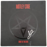 Vince Neil signed Motley Crue Shout at the Devil album vinyl record COA exact proof star