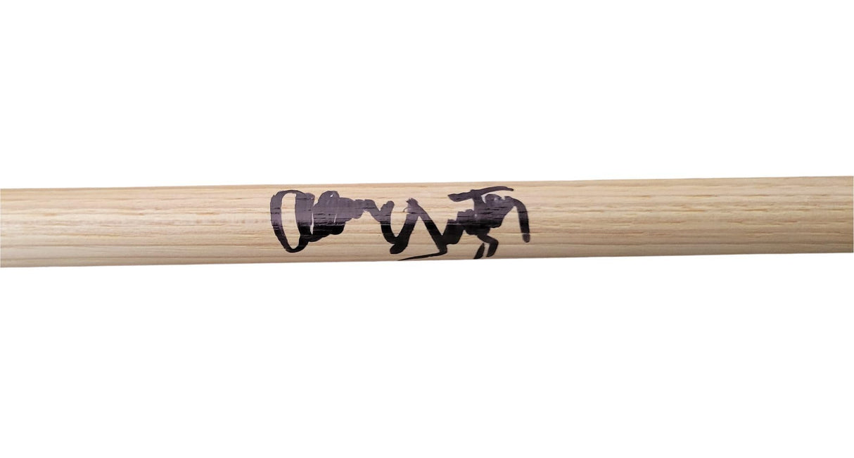 Alan Gratzer REO Speedwagon Drummer Signed Drumstick COA Proof Autographed