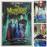 Rob Zombie Sheri Moon signed The Munsters 12x18 movie poster photo Proof star autographed