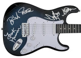 Tesla Jeff Keith,Frank Hannon,Brian Wheat signed full size Electric Guitar proof COA STAR
