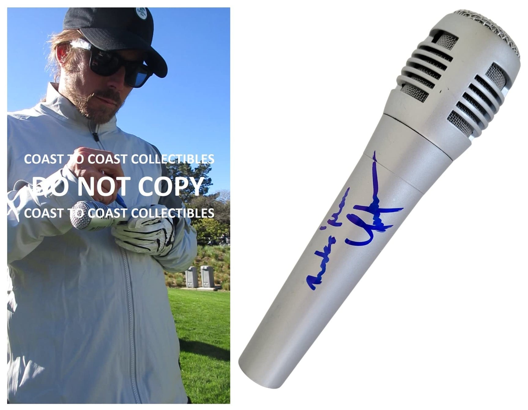 Lukas Nelson Country Rock star signed Microphone COA proof autographed mic