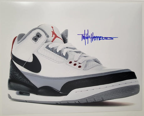 Tinker Hatfield signed Nike Air Jordan 3 11X14 photo COA. exact proof autograph STAR