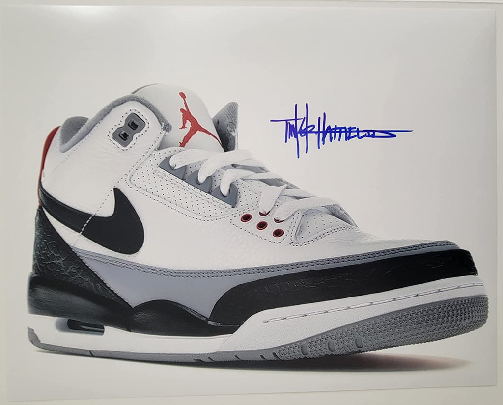 Tinker Hatfield signed Nike Air Jordan 3 11X14 photo COA. exact proof autograph STAR