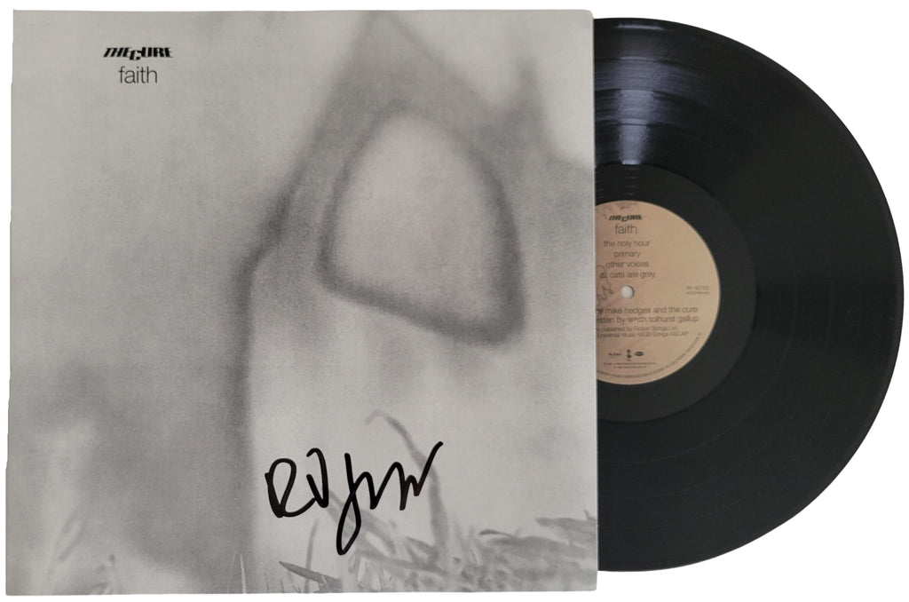 Robert Smith signed The Cure Faith album, Vinyl Record COA exact proof Star