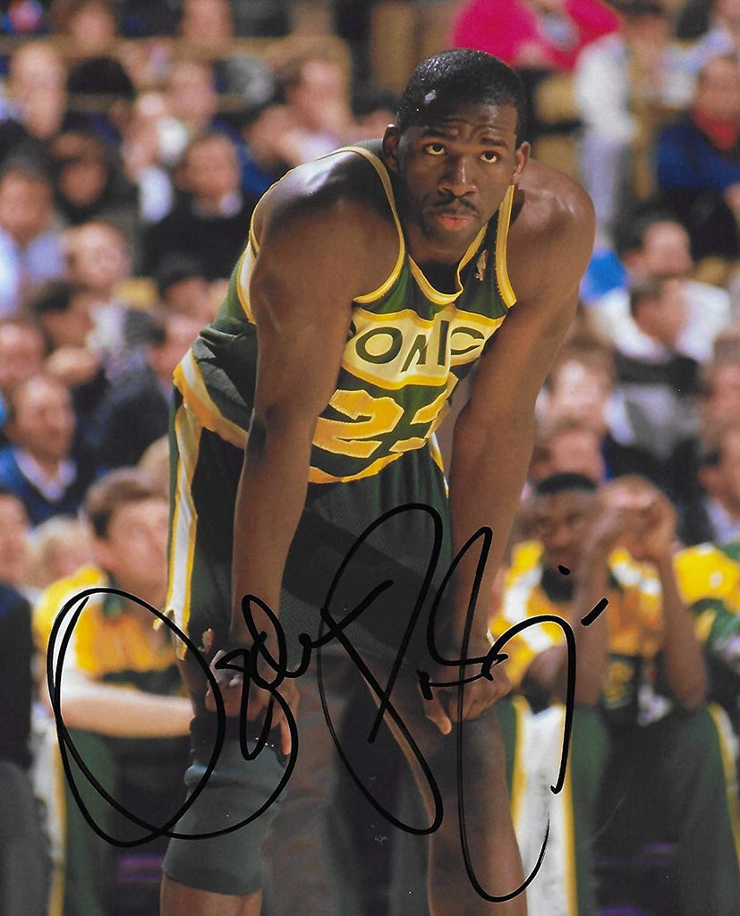 Olden Polynice Seattle SuperSonics, Sonics signed,autographed basketball 8x10 photo,proof COA