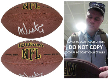 Adam Vinatieri Autographed Footballs, Signed Adam Vinatieri Inscripted  Footballs