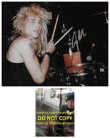 Steven Adler Guns N Roses Drummer signed 8x10 photo proof COA autographed GNR