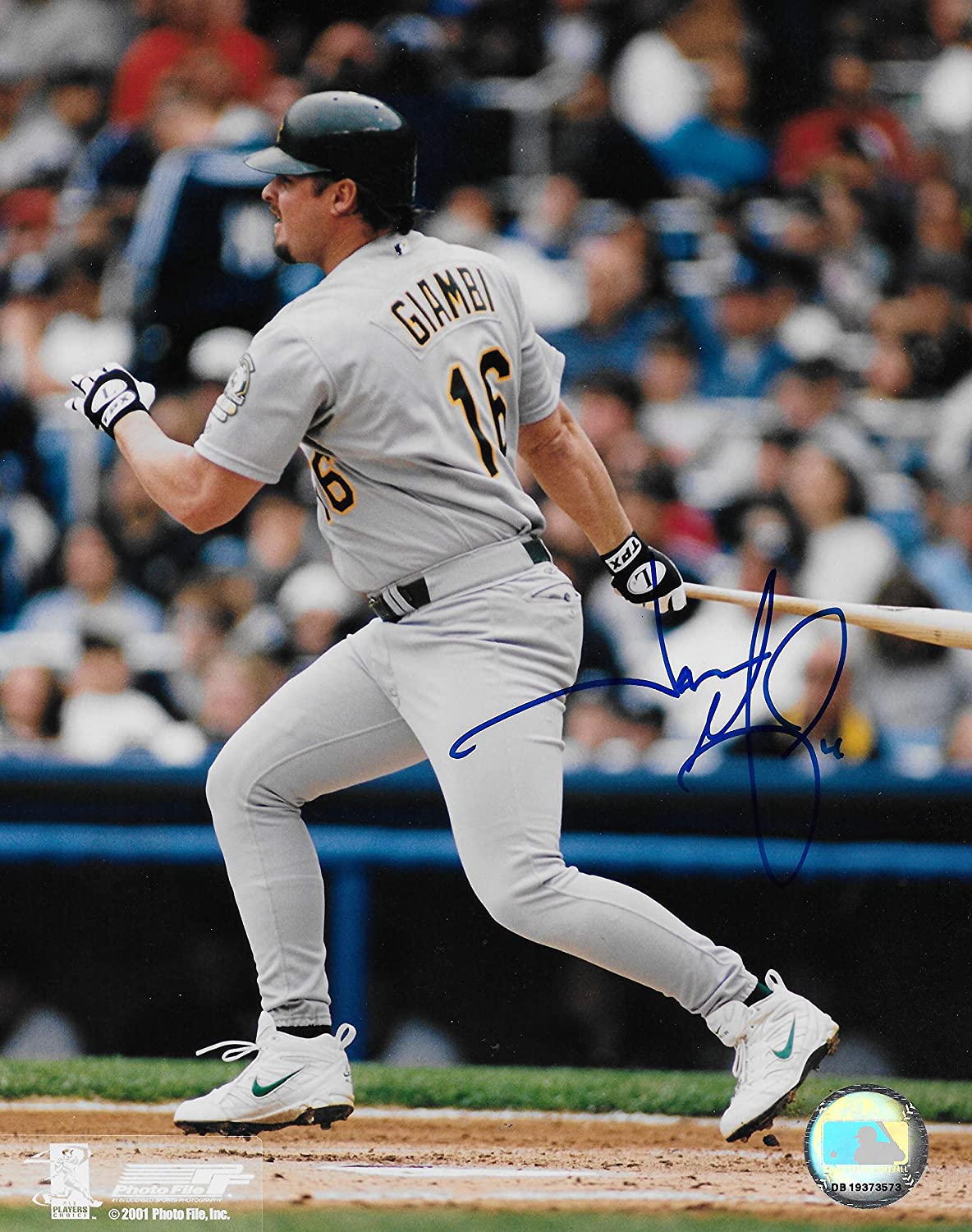Jason Giambi Oakland A's signed baseball 8x10 photo COA