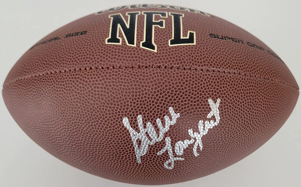Steve Largent Seattle Seahawks Tulsa Golden Hurricane signed football proof Beckett COA autograph