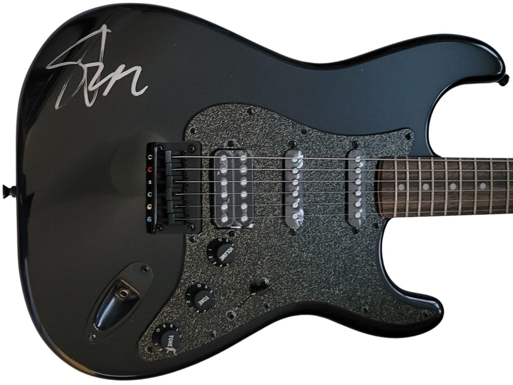 Steve Stevens signed Fender Squier electric guitar COA exact Proof autographed star Idol