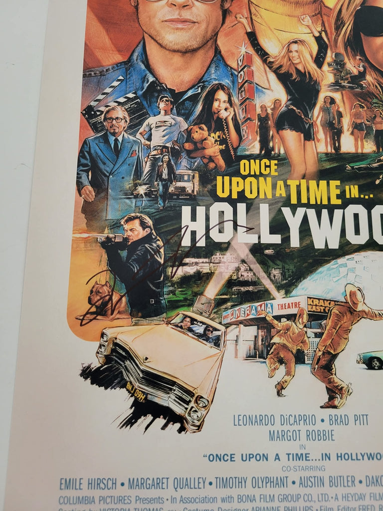 Quentin Tarantino signed Once upon a Time in Hollywood 12x18 photo COA Proof STAR