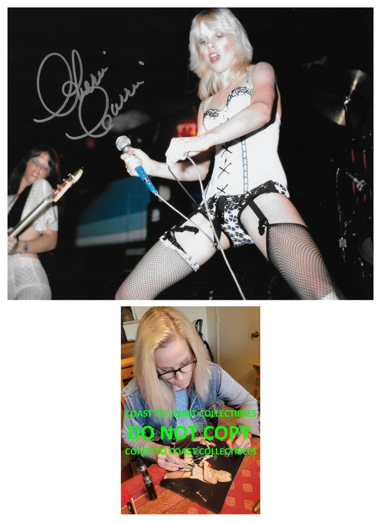 Cherie Currie The Runaways singer signed 8x10 photo COA proof autographed, STAR..