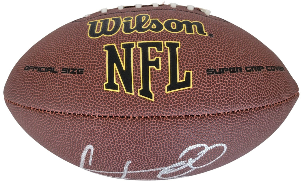 Cris Carter Vikings Philadelphia Eagles signed NFL football proof COA autographed