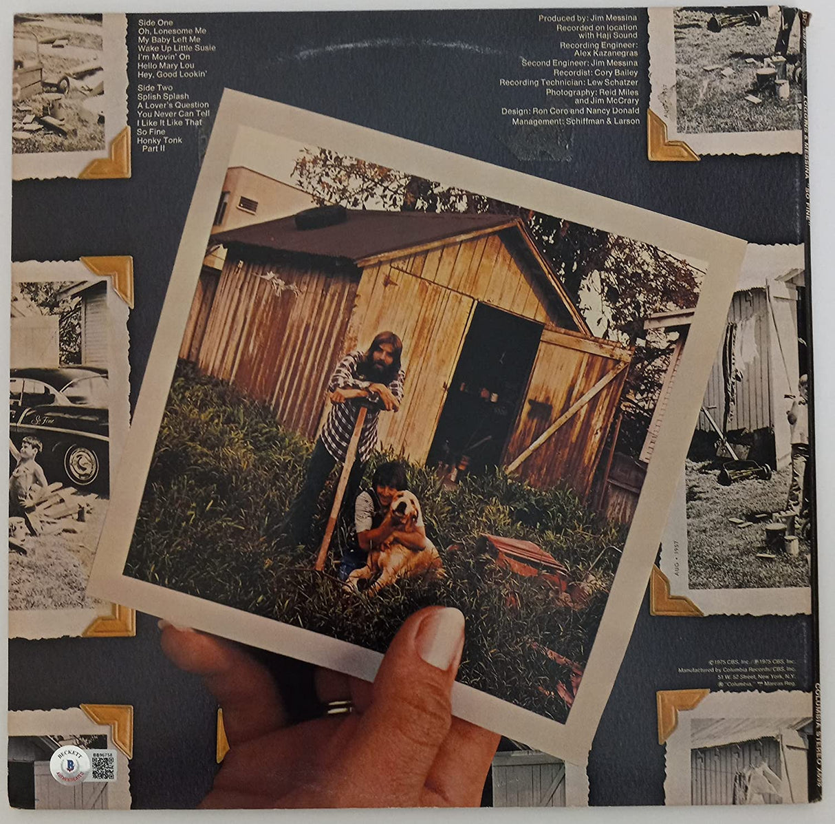 Kenny Loggins signed autographed So Fine album vinyl record proof Beckett COA STAR