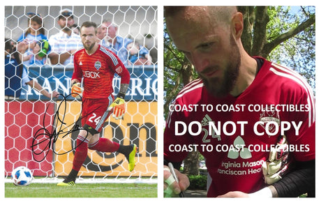 Stefan Frei signed Seattle Sounders FC soccer 8x10 photo proof COA autographed..