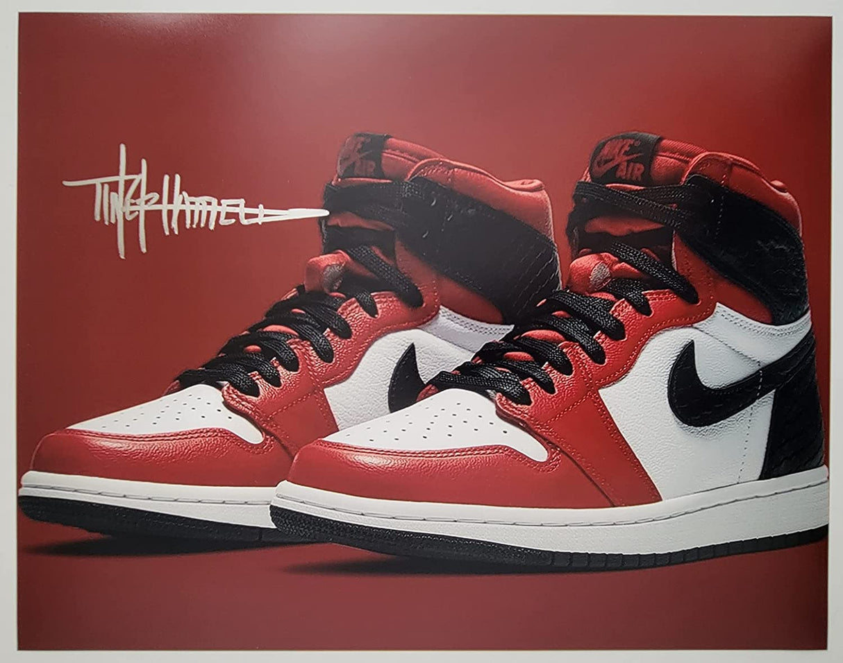 Tinker Hatfield signed Nike Air Jordan 1 11x14 photo COA proof autograph STAR