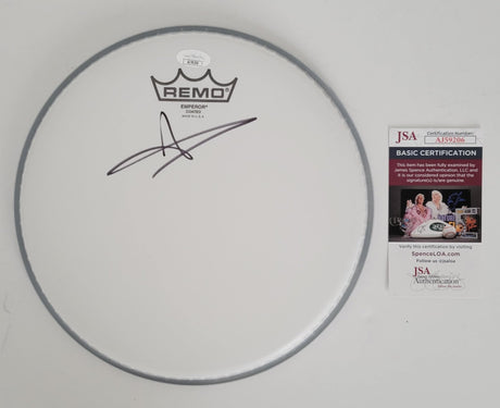 Andy Hurley Fall Out Boy drummer signed Drumhead JSA COA autographed STAR