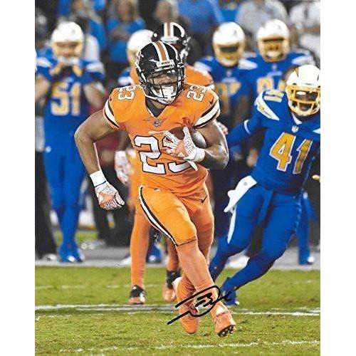 Devontae Booker, Denver Broncos, Signed, Autographed, 8X10 Photo, a Coa with the Proof Photo of Devontae Signing Will Be Included.