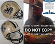 Deuce McAllister signed New Orleans Saints mini helmet proof Beckett autographed