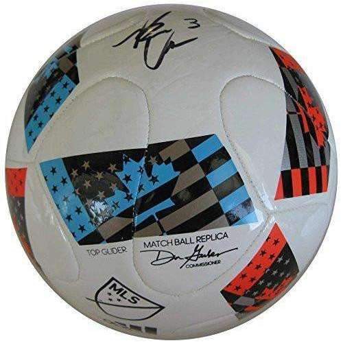 Brandon Vincent Chicago Fire, Stanford Cardinals signed, autographed MLS soccer ball - Proof and COA