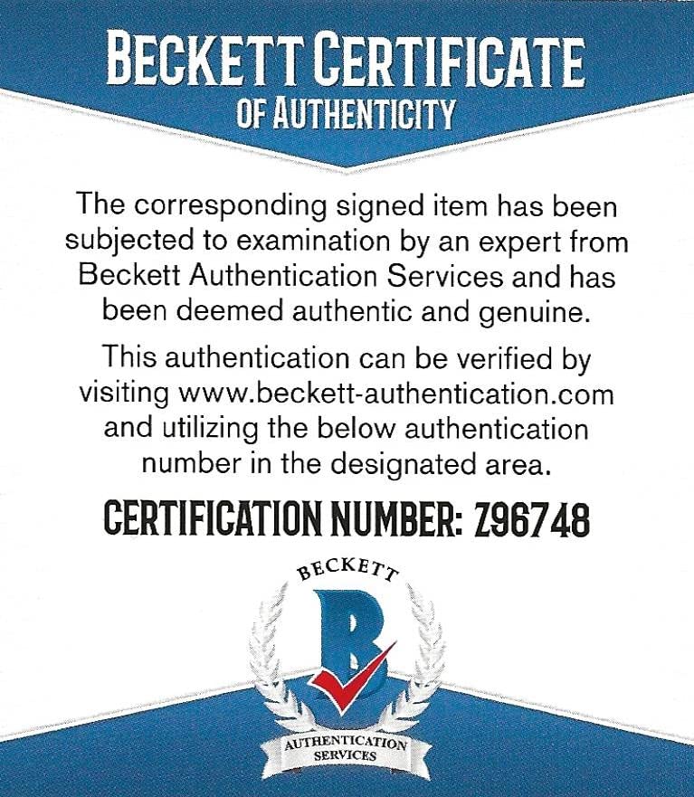 Eric Weddle Chargers Ravens Rams signed NFL football proof Beckett COA