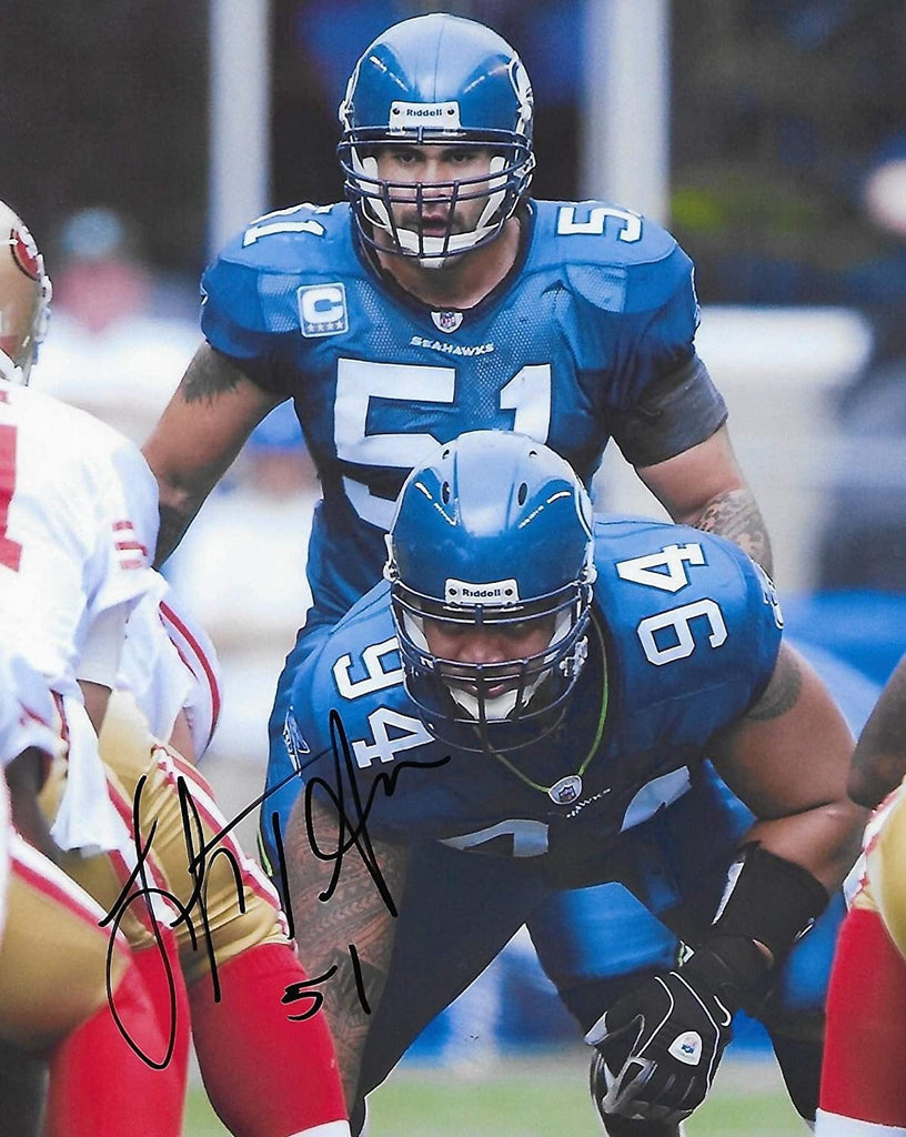 Lofa Tatupu Seattle Seahawks signed, autographed 8x10 photo, COA with proof