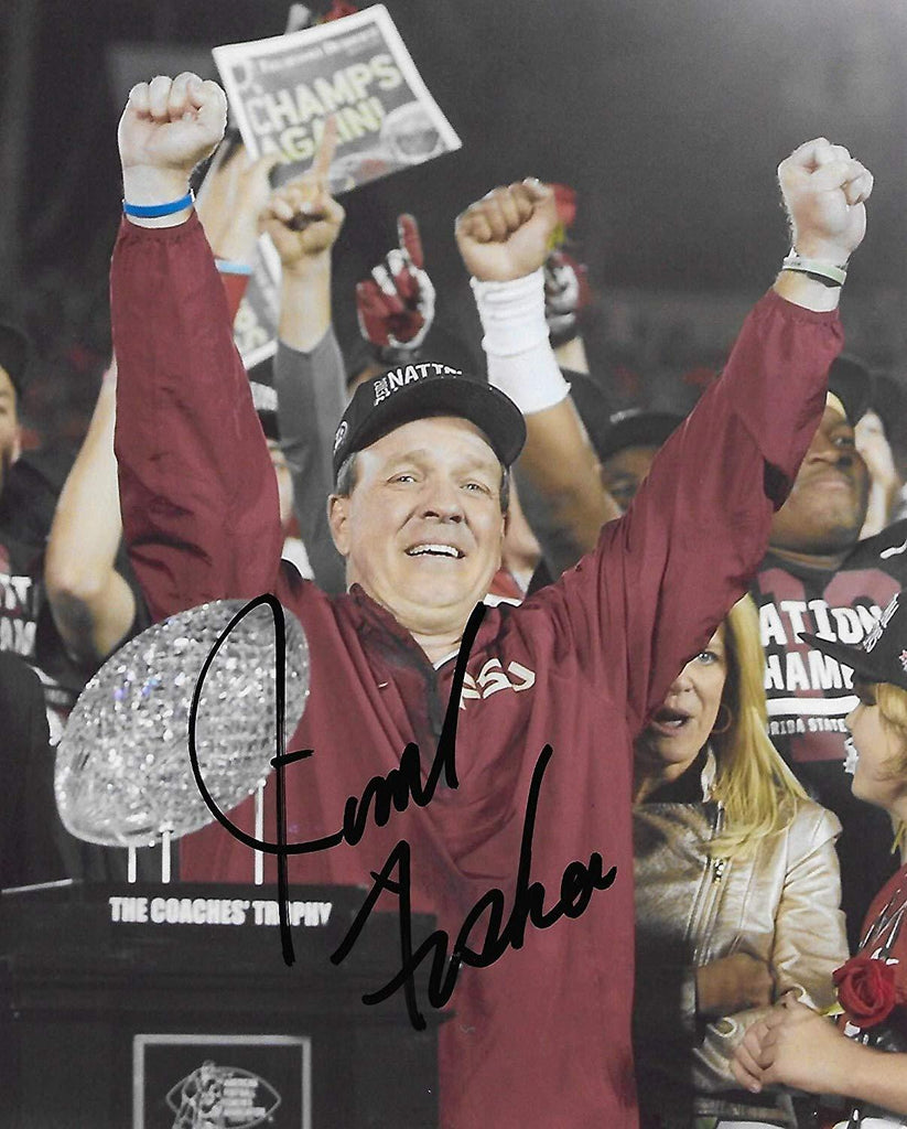 Jimbo Fisher Florida State Seminoles signed, autographed, 8x10 photo. proof COA