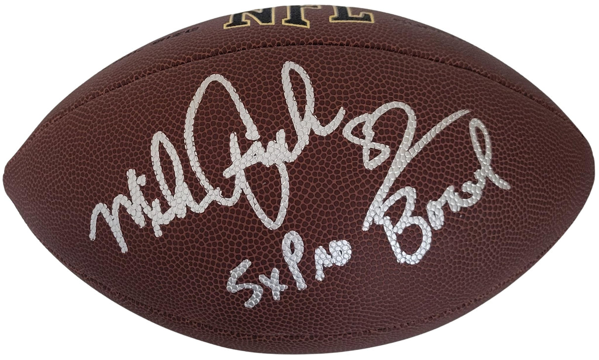 Mike Quick Philadelphia Eagles Signed Football Proof COA Autographed