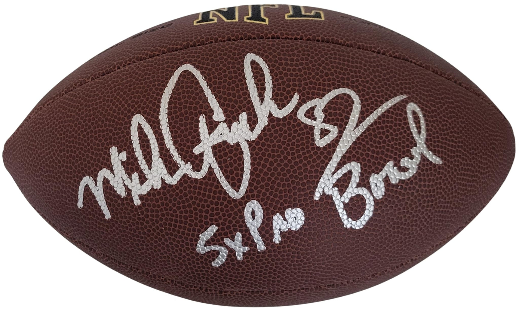 Mike Quick Philadelphia Eagles Signed Football Proof COA Autographed