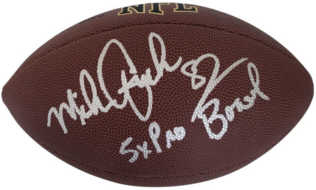 Mike Quick Philadelphia Eagles Signed Football Proof COA Autographed