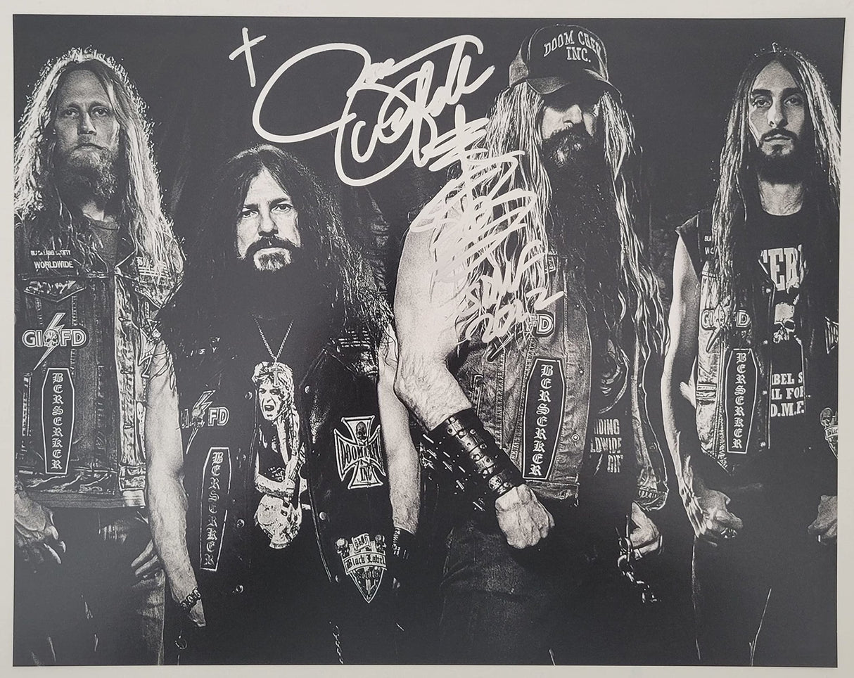 Zakk Wylde signed Black Label Society 11x14 photo COA exact proof autographed STAR