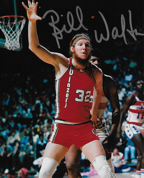 Bill Walton Portland Trail Blazers signed, autographed Basketball 8x10 photo, exact proof COA